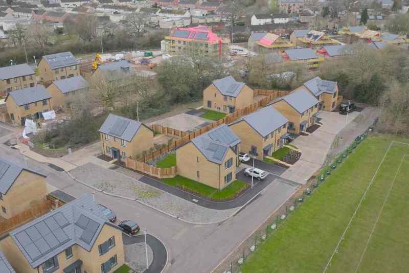 New Build Development with Solar Panels